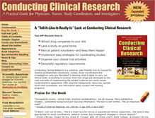 Tablet Screenshot of conductingclinicalresearch.com